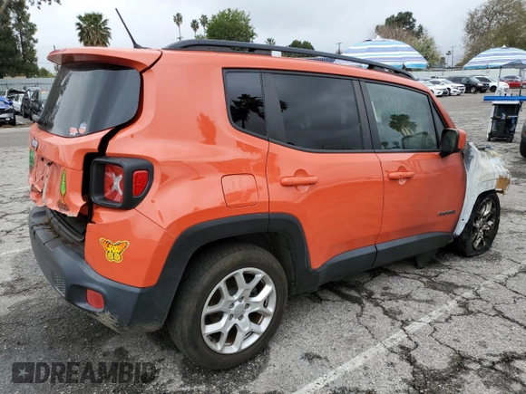 2015 Jeep Renegade Latitude z VIN ZACCJBBT3FPC21804, wystawiony jako Copart lot #44161075 z przebiegiem Nie podano mil oraz Szkoda całkowita • Salvage title. Historia ofert i sprzedaży dostępna na DreamBid. Obrazek 3.