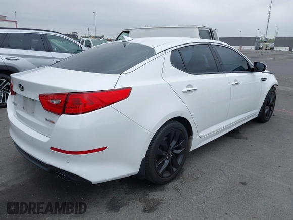 2015 Kia Optima SX with VIN 5XXGR4A72FG513250, listed as a IAAI auction lot 42418208 with 89,969 mi miles and . Bid and sale history available at DreamBid. Image 4.