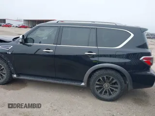 2018 Nissan Armada Platinum with VIN JN8AY2NF8J9333263, listed as a IAAI auction lot 41486915 with 126,536 mi miles. Bid and sale history available at carsss.com. Image 3.