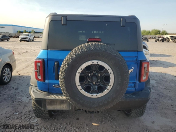 2023 Ford Bronco with VIN 1FMEE5DH6PLA97293, listed as a Copart auction lot 70724884 with 18,653 mi miles and Salvage Title. Bid and sale history available at carsss.com. Image 6.