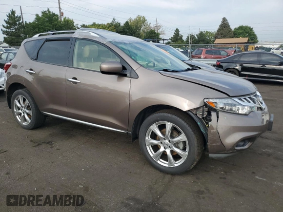 2014 Nissan Murano LE with VIN JN8AZ1MW4EW521410, listed as a Copart auction lot 59579204 with 62,032 mi miles and Salvage Title. Bid and sale history available at carsss.com. Image 4.