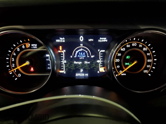 2020 Jeep Wrangler Unlimited Sport Altitude with VIN 1C4HJXDG3LW174064, listed as a Copart auction lot 63650625 with 209,226 mi miles and Clean title. Bid and sale history available at DreamBid. Image 9.