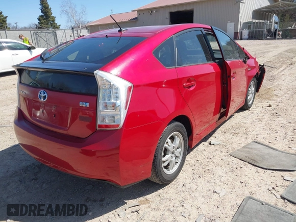 2011 Toyota Prius I with VIN JTDKN3DU0B0277923, listed as a IAAI auction lot 42053281 with 74,380 mi miles and . Bid and sale history available at DreamBid. Image 4.