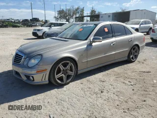 2007 Mercedes-Benz E 63 AMG with VIN WDBUF77X77B038575, listed as a Copart auction lot 76578174 with Not Provided miles and Salvage Title. Bid and sale history available at carsss.com. Image 1.