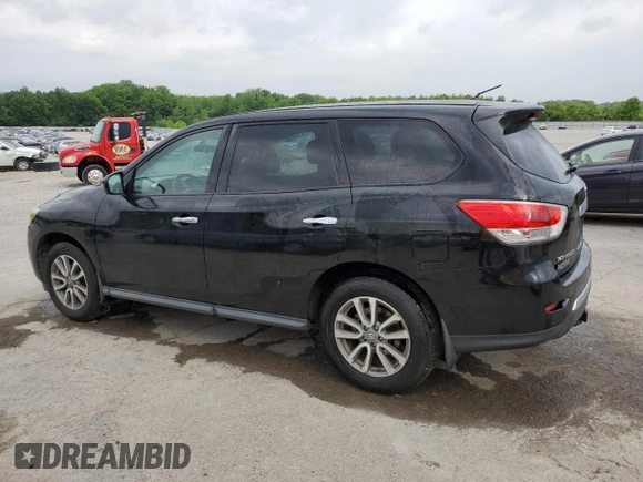 2014 Nissan Pathfinder S with VIN 5N1AR2MN1EC674574, listed as a Copart auction lot 56566035 with 183,977 mi miles and Salvage title. Bid and sale history available at DreamBid. Image 2.
