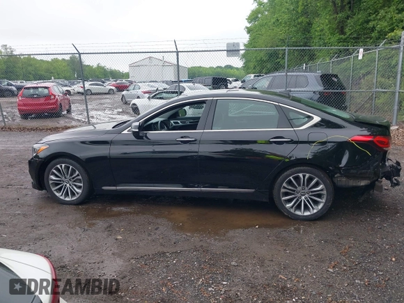 2017 Genesis G80 3.8L with VIN KMHGN4JE0HU171817, listed as a IAAI auction lot 42247623 with 93,048 mi miles and . Bid and sale history available at DreamBid. Image 15.