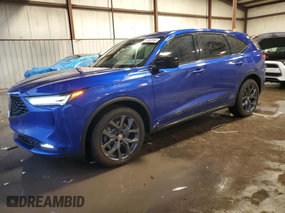 2024 Acura MDX w/A-Spec Package with VIN 5J8YE1H03RL009917, listed as a Copart auction lot 84482204 with 6,002 mi miles and Salvage Title. Bid and sale history available at carsss.com. Image 1.