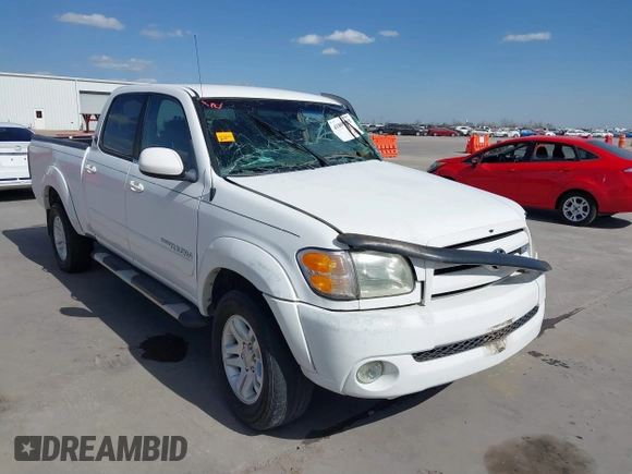 2004 Toyota Tundra Limited with VIN 5TBET38194S452181, listed as a IAAI auction lot 41809555 with 255,674 mi miles and . Bid and sale history available at DreamBid. Image 1.
