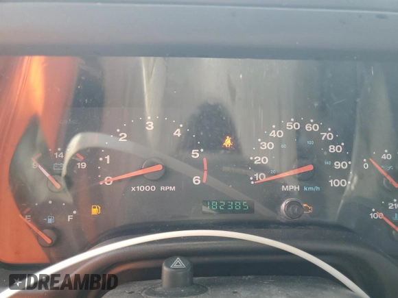 2002 Jeep Wrangler X with VIN 1J4FA39S92P776435, listed as a Copart auction lot 62792235 with 182,385 mi miles and Salvage title. Bid and sale history available at DreamBid. Image 9.