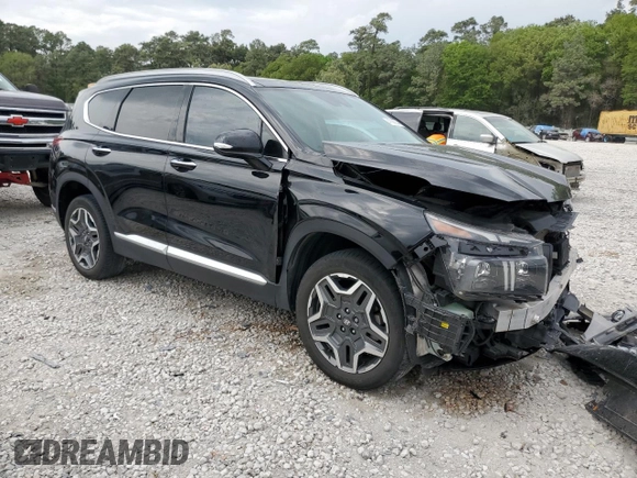 2021 Hyundai Santa Fe Hybrid Limited with VIN KM8S5DA11MU013536, listed as a Copart auction lot 47082334 with 48,746 mi miles and Clean Title. Bid and sale history available at carsss.com. Image 4.