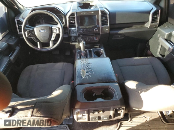 2017 Ford F-150 XL with VIN 1FTEW1CGXHKD42803, listed as a Copart auction lot 52357785 with 129,309 mi miles and Salvage title. Bid and sale history available at DreamBid. Image 8.