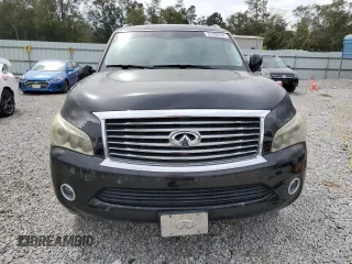 2011 Infiniti QX56 7-passenger with VIN JN8AZ2NF9B9504083, listed as a Copart auction lot 75199764 with 128,794 mi miles and Salvage Title. Bid and sale history available at carsss.com. Image 5.