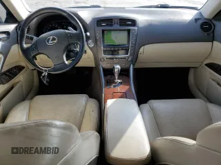 2010 Lexus IS 250 with VIN JTHCF5C29A5042532, listed as a Copart auction lot 62377585 with 204,755 mi miles and Salvage title. Bid and sale history available at DreamBid. Image 8.