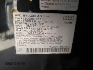 2008 Audi Q7 4.2L Premium with VIN WA1EV74L38D031875, listed as a Copart auction lot 79297884 with 158,330 mi miles and Salvage Title. Bid and sale history available at carsss.com. Image 12.