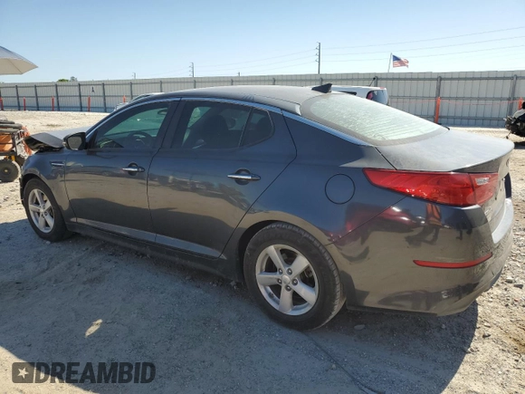 2015 Kia Optima LX with VIN KNAGM4A70F5639607, listed as a Copart auction lot 53066295 with 175,737 mi miles and Salvage Title. Bid and sale history available at carsss.com. Image 2.