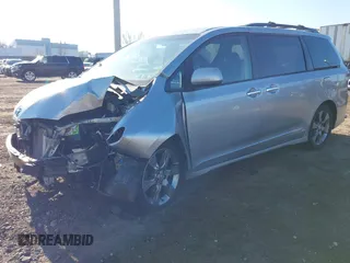 2014 Toyota Sienna SE with VIN 5TDXK3DC3ES471496, listed as a IAAI auction lot 41665914 with Not Provided miles and . Bid and sale history available at DreamBid. Image 2.