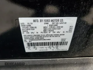 2019 Ford Police Interceptor Utility z VIN 1FM5K8AR8KGB23482, wystawiony jako Copart lot #69660284 z przebiegiem 33 397 mil mil oraz Szkoda całkowita • Salvage title. Historia ofert i sprzedaży dostępna na DreamBid. Obrazek 14.
