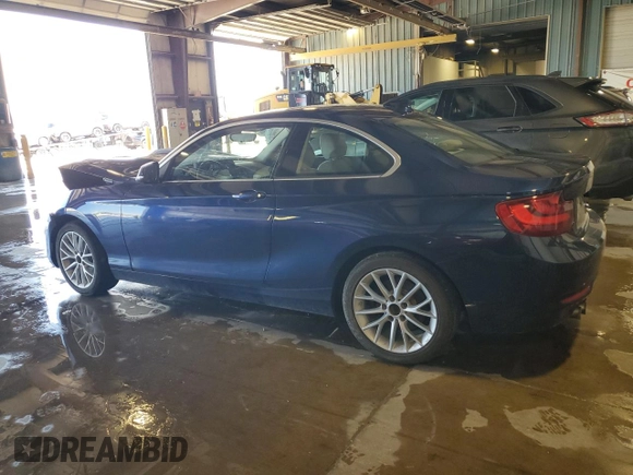 2015 BMW 2 Series 228i with VIN WBA1F5C54FVW98189, listed as a Copart auction lot 61815175 with 67,216 mi miles and Salvage title. Bid and sale history available at DreamBid. Image 2.