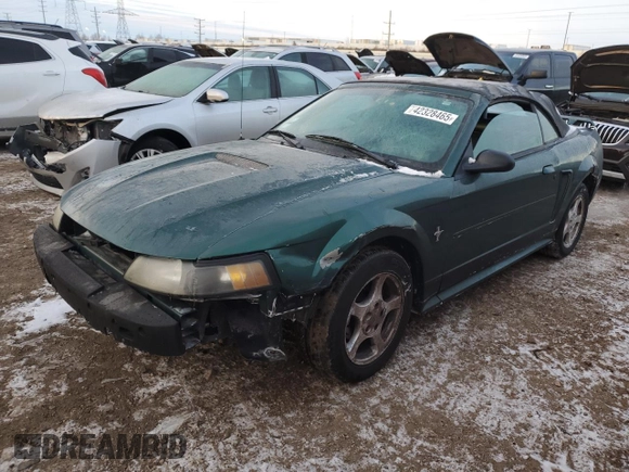 2002 Ford Mustang Deluxe с VIN 1FAFP44432F214108, выставлен на аукционе Copart как лот 42328465 с пробегом 153 154 миль миль и Списание • Salvage title. История ставок и продаж доступна на DreamBid. Изображение 1.