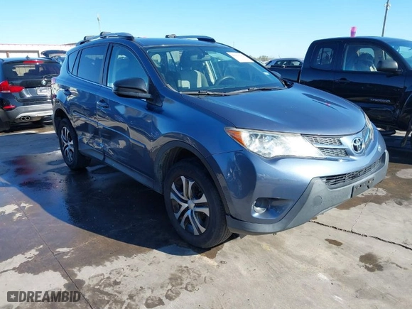 2014 Toyota RAV4 LE with VIN JTMZFREVXED029505, listed as a IAAI auction lot 40916384 with 142,408 mi miles. Bid and sale history available at carsss.com. Image 1.