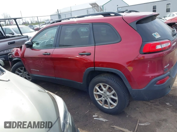 2016 Jeep Cherokee Sport with VIN 1C4PJMAB6GW191398, listed as a IAAI auction lot 42029572 with 214,790 mi miles and . Bid and sale history available at DreamBid. Image 15.