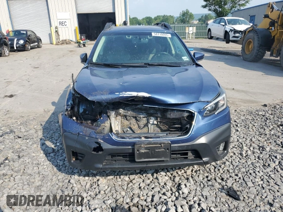 2021 Subaru Outback Premium with VIN 4S4BTAFC5M3101218, listed as a Copart auction lot 58710095 with 48,700 mi miles and Salvage title. Bid and sale history available at DreamBid. Image 5.