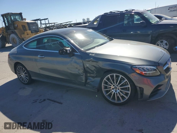 2019 Mercedes-Benz C 300 with VIN WDDWJ8DB9KF836607, listed as a Copart auction lot 50102075 with 9,358 mi miles and Salvage title. Bid and sale history available at DreamBid. Image 4.