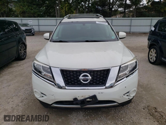 2014 Nissan Pathfinder S z VIN 5N1AR2MM4EC705596, wystawiony jako Copart lot #72656534 z przebiegiem 57 357 mil mil oraz Czysty tytuł • Clean title. Historia ofert i sprzedaży dostępna na DreamBid. Obrazek 5.