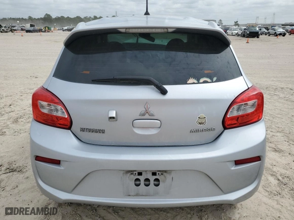 2018 Mitsubishi Mirage ES with VIN ML32A3HJ8JH014769, listed as a Copart auction lot 48218615 with 98,591 mi miles and Salvage Title. Bid and sale history available at carsss.com. Image 6.