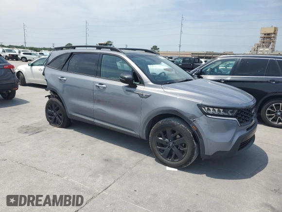 2023 Kia Sorento X-Line S with VIN 5XYRLDLC8PG161146, listed as a Copart auction lot 52100455 with 24,776 mi miles and Salvage Title. Bid and sale history available at DreamBid. Image 4.