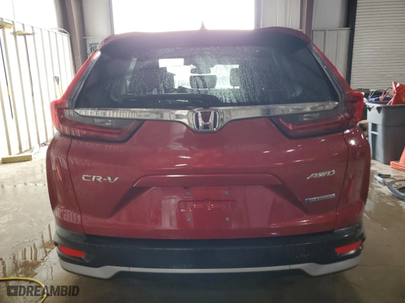 2020 Honda CR-V Hybrid EX-L with VIN 7FART6H88LE015691, listed as a Copart auction lot 53718345 with 37,991 mi miles and Salvage Title. Bid and sale history available at carsss.com. Image 6.