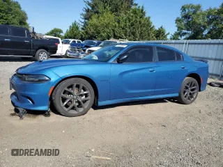 2021 Dodge Charger R/T with VIN 2C3CDXCT1MH629112, listed as a Copart auction lot 70575544 with 61,046 mi miles and Salvage Title. Bid and sale history available at carsss.com. Image 1.