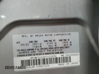 2006 Mazda 3 S Grand Touring with VIN JM1BK343361433226, listed as a Copart auction lot 80331964 with 163,207 mi miles and Salvage Title. Bid and sale history available at DreamBid. Image 13.