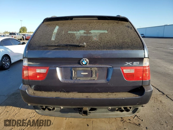 2005 BMW X5 4.4i with VIN 5UXFB53535LV14454, listed as a Copart auction lot 76553064 with 146,437 mi miles and Clean Title. Bid and sale history available at carsss.com. Image 6.
