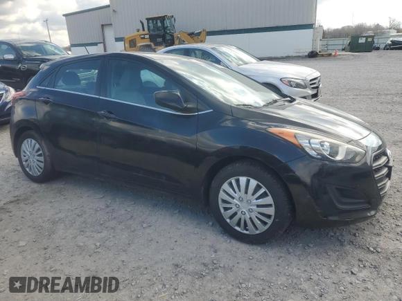 2016 Hyundai Elantra GT with VIN KMHD35LH0GU301468, listed as a Copart auction lot 79608754 with 0 mi miles and Salvage Title. Bid and sale history available at carsss.com. Image 4.