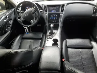 2016 Infiniti Q50 with VIN JN1EV7AR7GM346324, listed as a Copart auction lot 45091635 with 92,050 mi miles and Salvage Title. Bid and sale history available at DreamBid. Image 8.