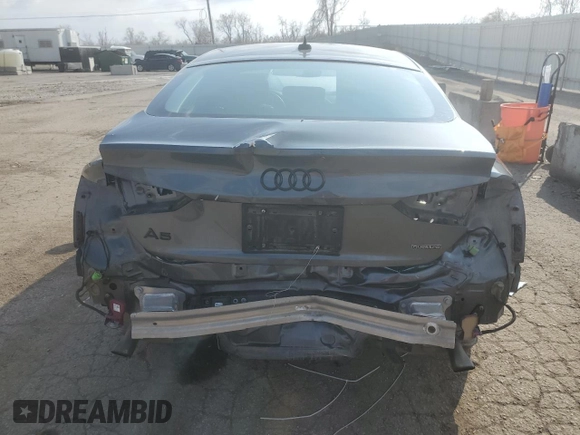 2021 Audi A5 Sportback S line Premium Plus with VIN WAUFACF54MA043734, listed as a Copart auction lot 43883624 with 39,599 mi miles. Bid and sale history available at carsss.com. Image 6.
