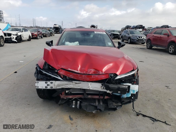 2025 Lexus IS with VIN JTHGZ1B24S5083252, listed as a Copart auction lot 44370185 with 110 mi miles and Salvage Title. Bid and sale history available at carsss.com. Image 5.
