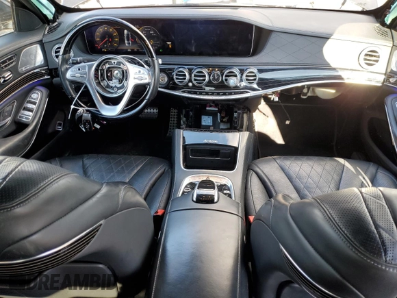 2018 Mercedes-Benz S 560 with VIN WDDUG8GB6JA398769, listed as a Copart auction lot 43329725 with 76,735 mi miles and Salvage Title. Bid and sale history available at carsss.com. Image 8.