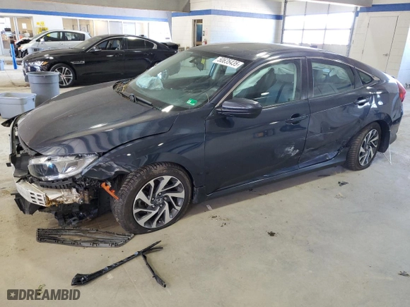 2018 Honda Civic Sedan EX with VIN 2HGFC2F76JH538928, listed as a Copart auction lot 51894435 with 65,607 mi miles and Salvage Title. Bid and sale history available at carsss.com. Image 1.