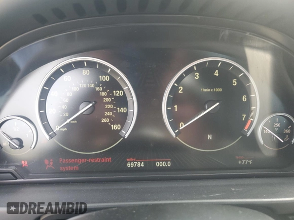 2014 BMW 5 Series 535i xDrive with VIN WBA5B3C52ED532324, listed as a Copart auction lot 52779365 with 69,784 mi miles and Clean Title. Bid and sale history available at carsss.com. Image 9.