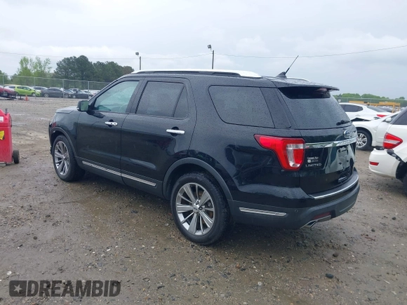 2018 Ford Explorer Limited with VIN 1FM5K7F89JGB67600, listed as a IAAI auction lot 41972087 with 127,221 mi miles and . Bid and sale history available at carsss.com. Image 3.