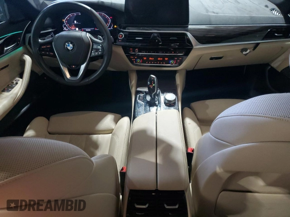 2023 BMW 5 Series 530i xDrive with VIN WBA13BJ00PWY22937, listed as a Copart auction lot 46817105 with 21,054 mi miles and Clean Title. Bid and sale history available at DreamBid. Image 8.