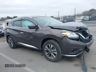 2016 Nissan Murano S with VIN 5N1AZ2MG5GN158467, listed as a IAAI auction lot 41545977 with 143,146 mi miles and . Bid and sale history available at carsss.com. Image 1.
