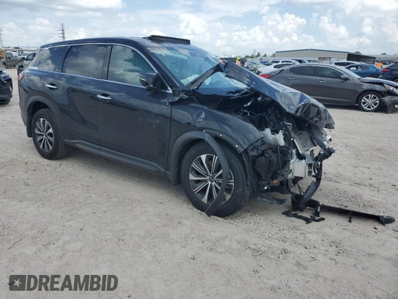 2024 Infiniti QX60 Pure with VIN 5N1DL1ES4RC340221, listed as a Copart auction lot 61265514 with Not provided miles and Salvage title. Bid and sale history available at DreamBid. Image 4.