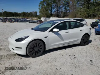 2023 Tesla Model 3 Performance with VIN 5YJ3E1ECXPF551216, listed as a Copart auction lot 49398655 with 34,903 mi miles and Salvage Title. Bid and sale history available at carsss.com. Image 1.