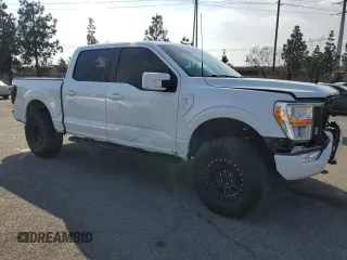 2022 Ford F-150 XL with VIN 1FTFW1E50NFA71691, listed as a Copart auction lot 55282625 with 47,492 mi miles and Salvage title. Bid and sale history available at DreamBid. Image 4.