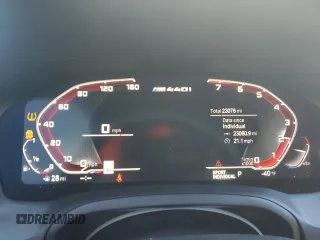 2021 BMW 4 Series M440i xDrive with VIN WBA13AR09MCF51598, listed as a Copart auction lot 46141215 with 23,076 mi miles and Salvage Title. Bid and sale history available at DreamBid. Image 9.