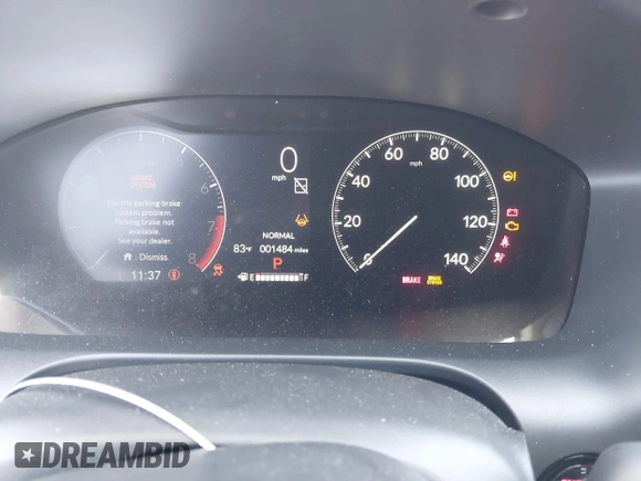 2025 Honda HR-V LX with VIN 3CZRZ2H32SM770069, listed as a IAAI auction lot 42176978 with 1,484 mi miles and . Bid and sale history available at DreamBid. Image 7.