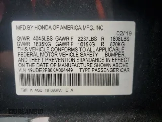 2019 Acura ILX Premium z VIN 19UDE2F86KA004449, wystawiony jako Copart lot #55303115 z przebiegiem 78 053 mil mil oraz Szkoda całkowita • Salvage title. Historia ofert i sprzedaży dostępna na DreamBid. Obrazek 12.